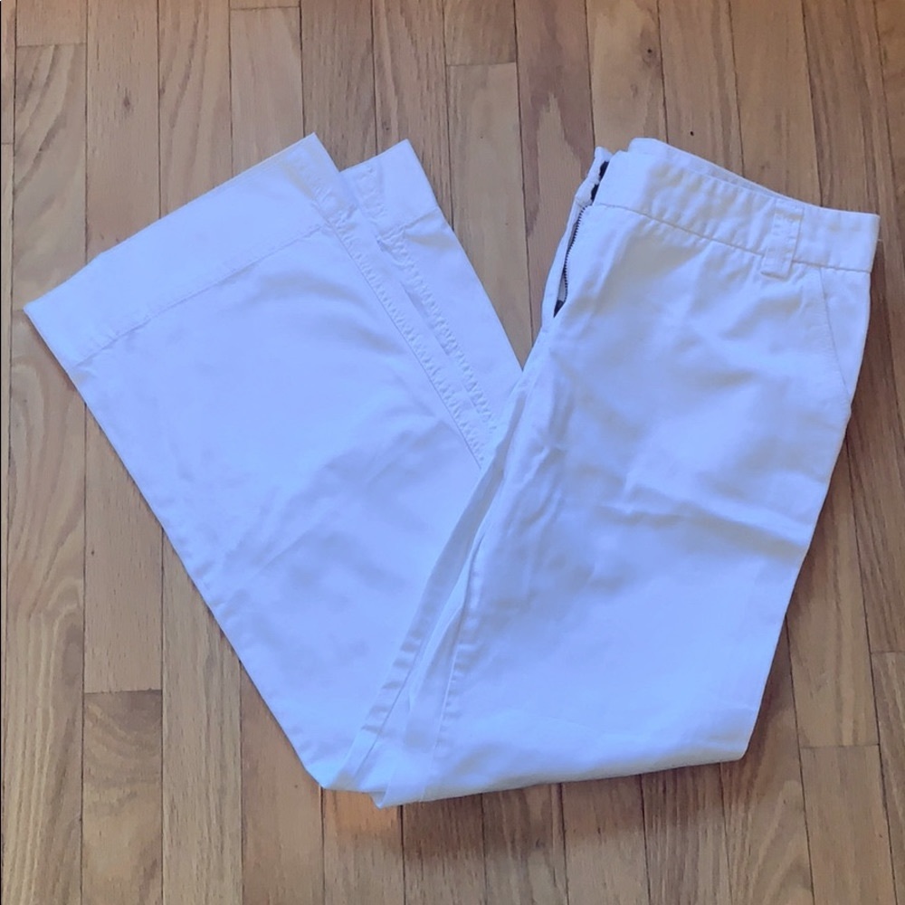 J Crew Classic Twill Chino White Size 12P